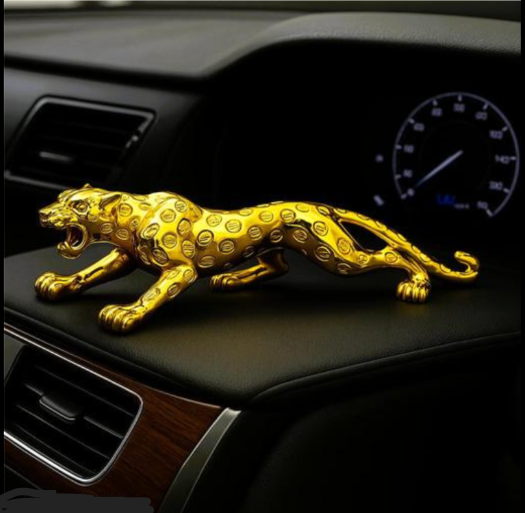 Premium Golden Panther Home Decor