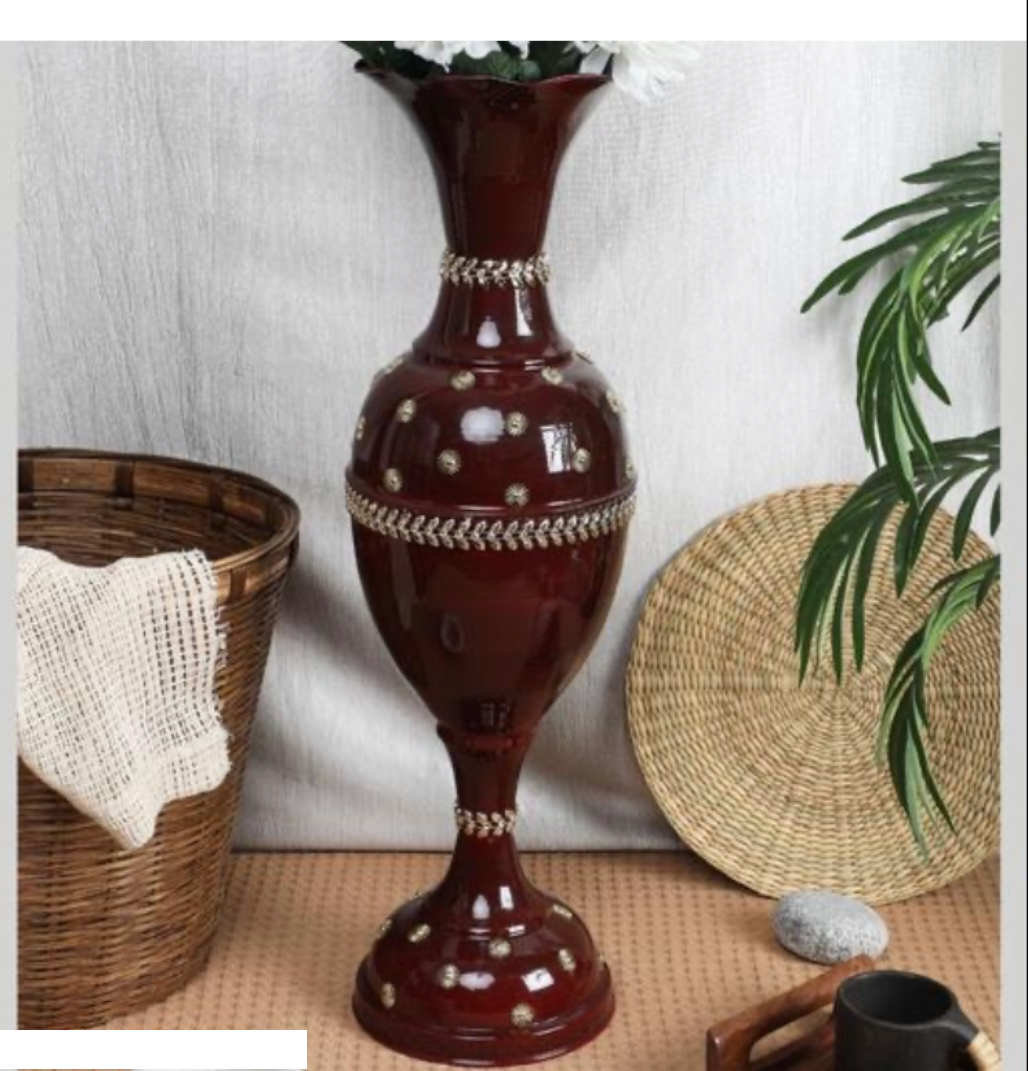 Luxury Floor Flower Vase - 24 Inch Tall Premium Home Decor Showpiece