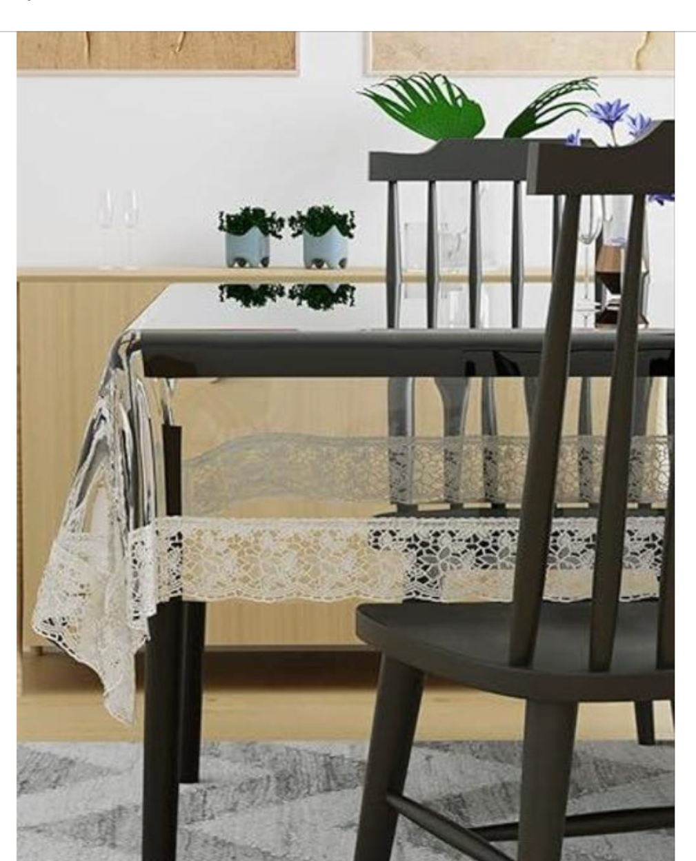 Waterproof Premium Dining Table Cover ( 6 Seater )