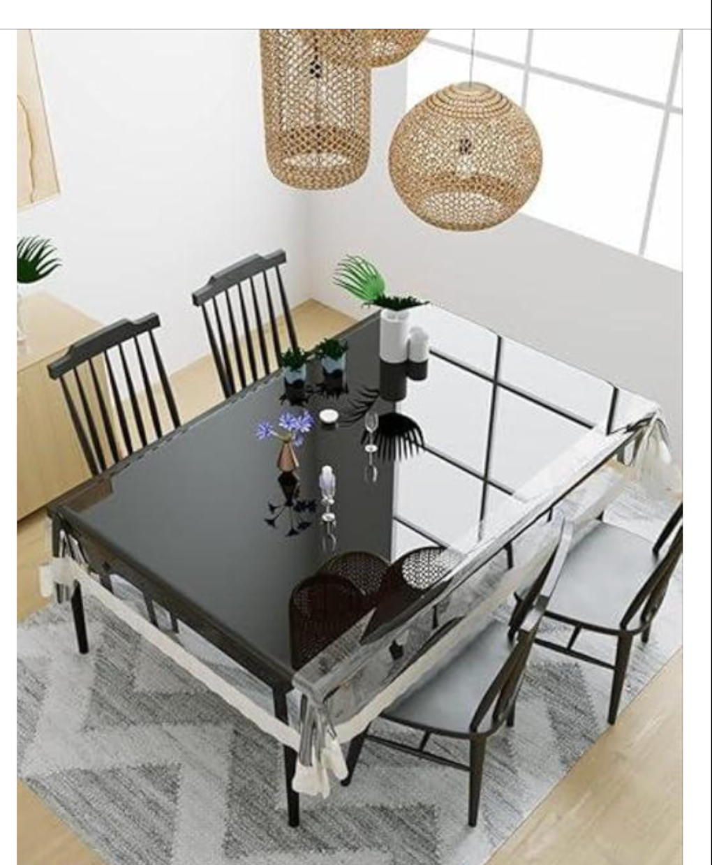 Waterproof Premium Dining Table Cover ( 6 Seater )