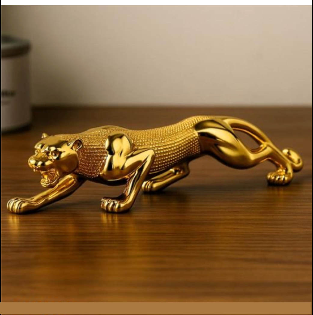 Premium Golden Panther Home Decor