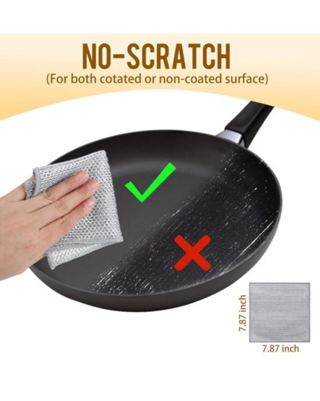 25- Piece Non-Scratch Wire Dish Cleaning Cloth Set - Multipurpose Kitchen Scrubber
