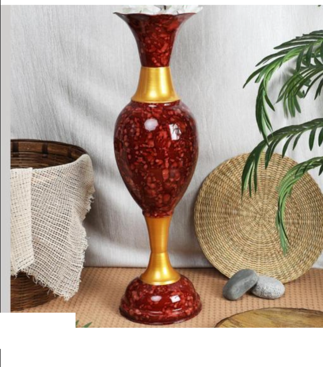 Luxury Floor Flower Vase - 24 Inch Tall Premium Home Decor Showpiece