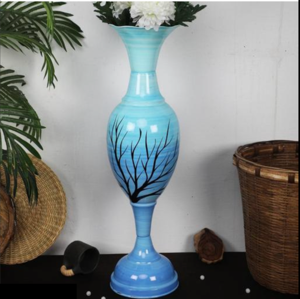 Luxury Floor Flower Vase - 24 Inch Tall Premium Home Decor Showpiece