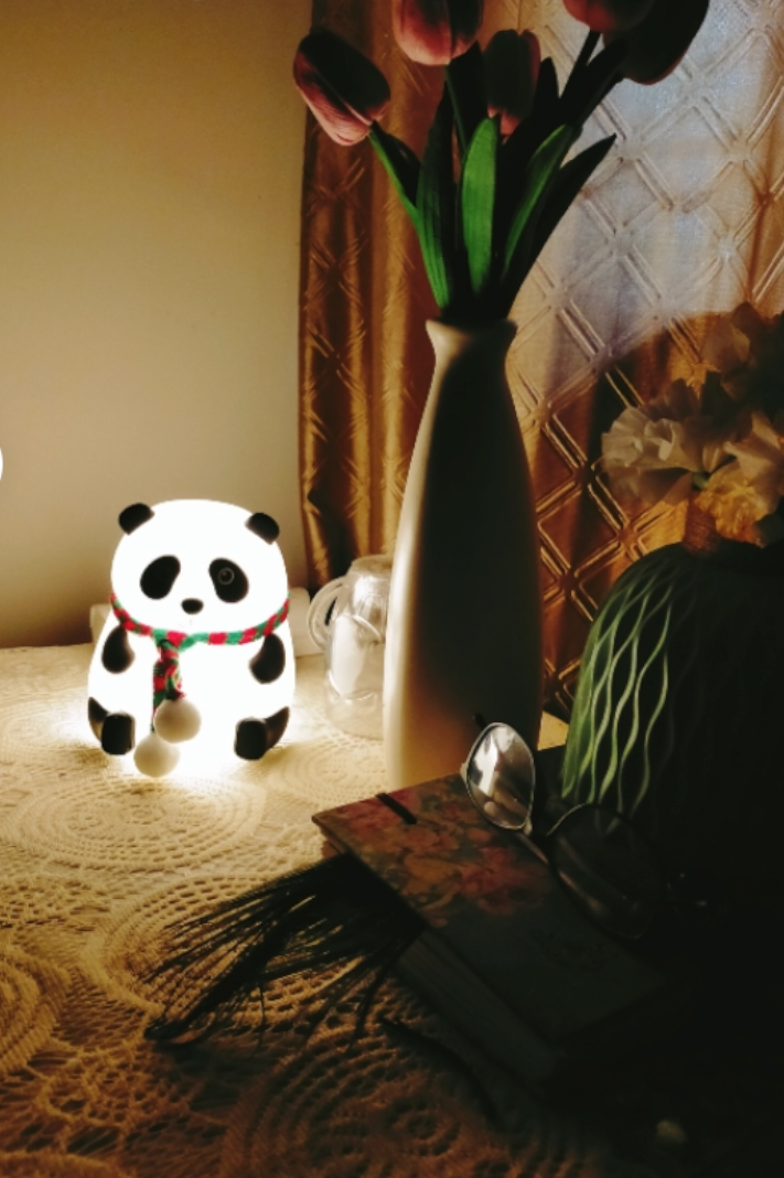 Cute Panda LED Night Lamp - Soft Glow Kids Room Decor Light