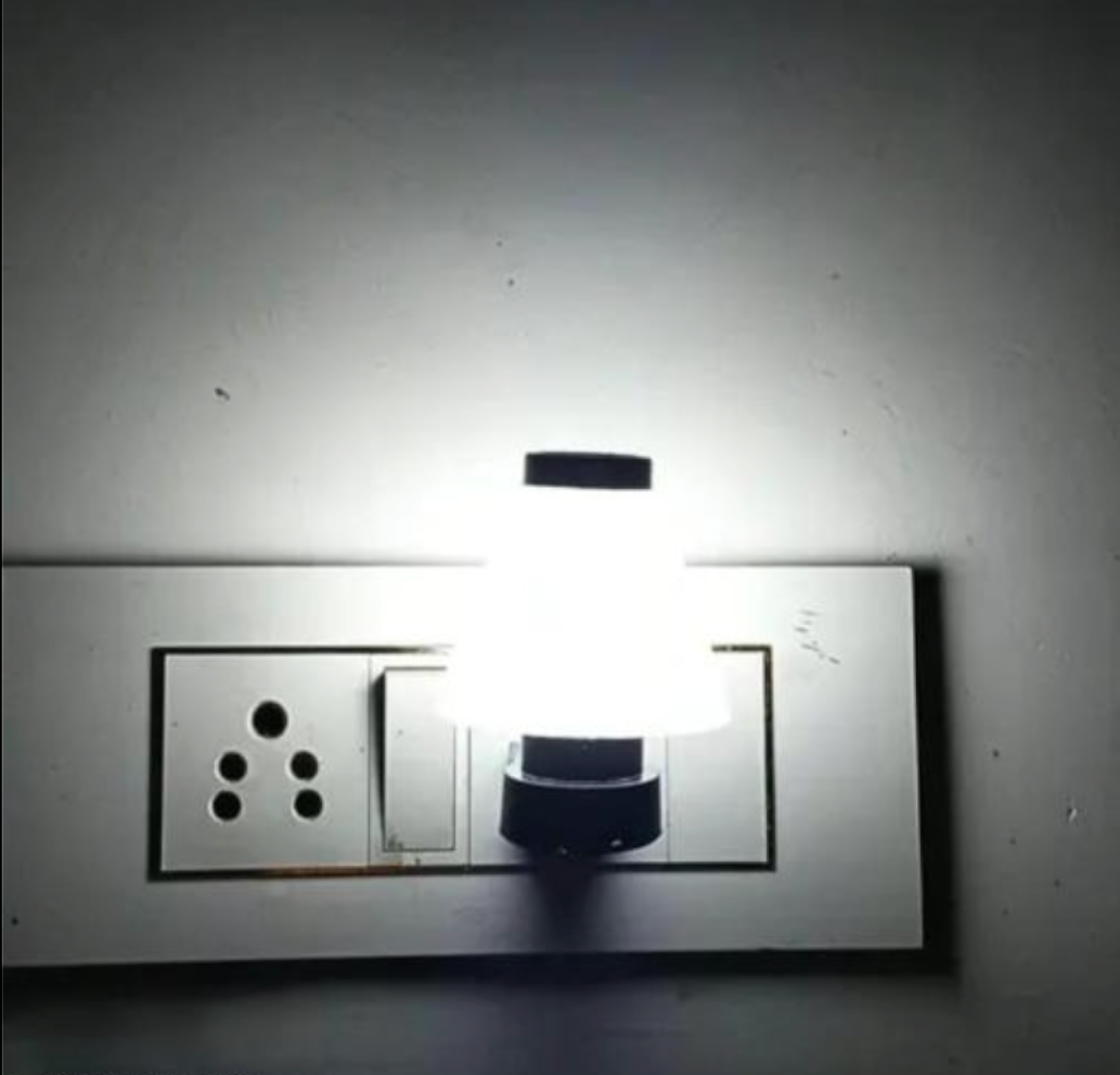 Warm Glow Plug-in Night Lamp - Minimal Wall Decor Light